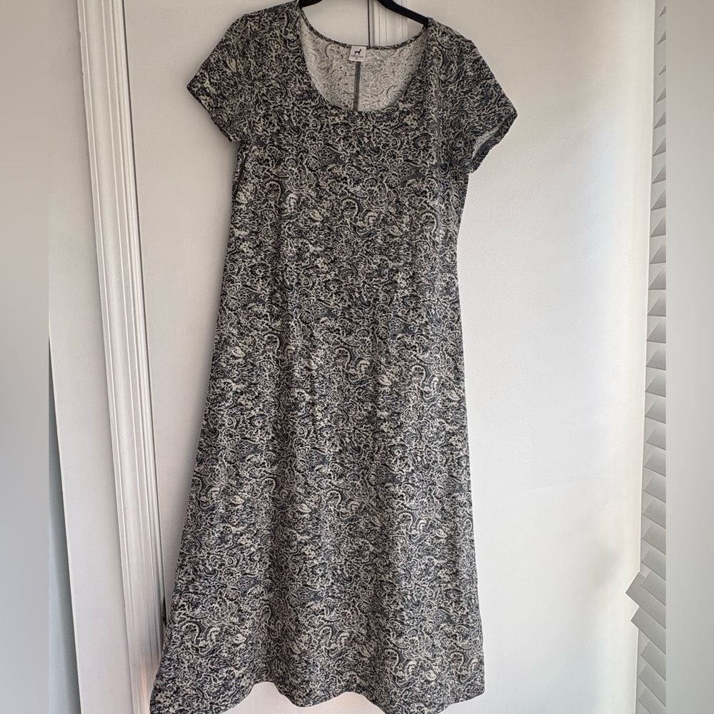 Peruvian Connection Paisley A Line Dress Women's M